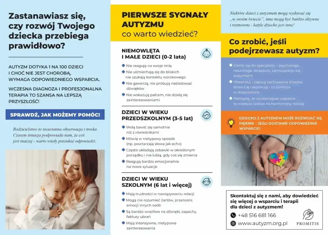 Pierwsze sygnały autyzmu u dzieci w różnym wieku. Wczesna diagnoza i wsparcie dają szansę na harmonijny rozwój.